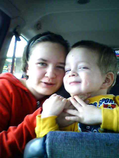 Sarah and Dylan in the car