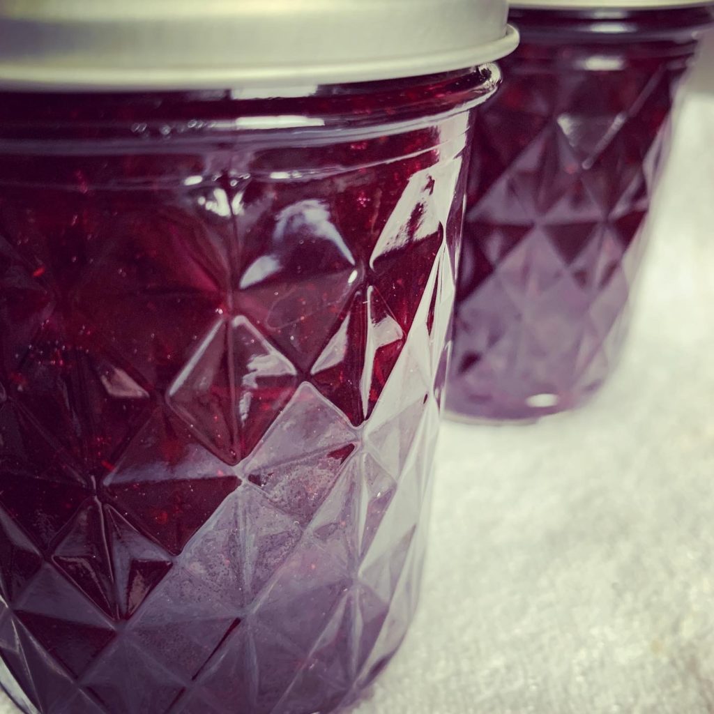 Jars of Blueberry Jam