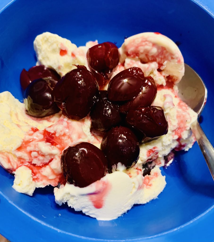 Cherries on Ice Cream
