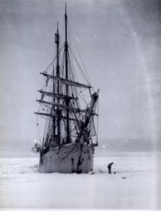 Belica in the ice by Adrien de Gerlache